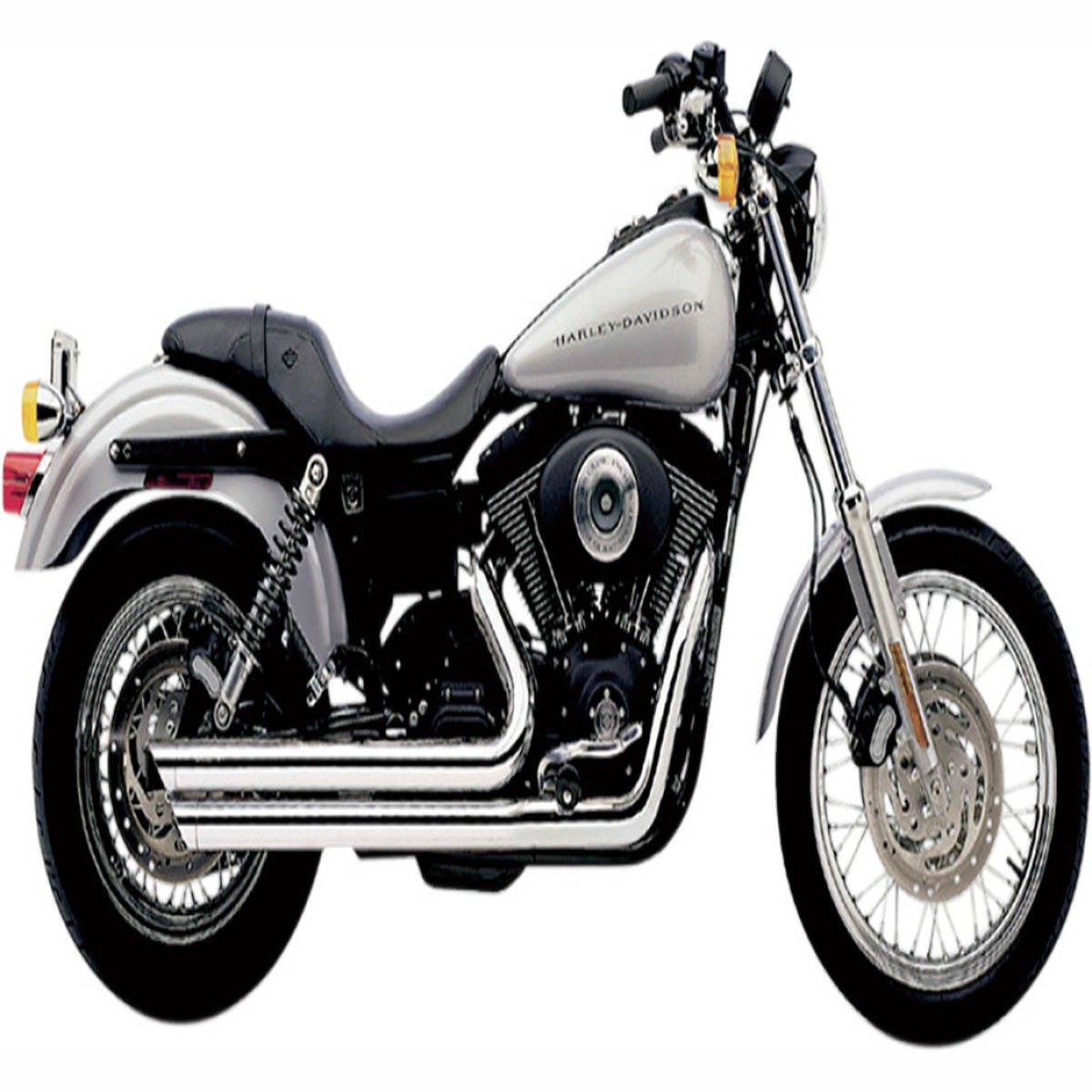 COBRA Speedster Slashdown Exhaust - Chrome - '91-'05 Dyna - 6855