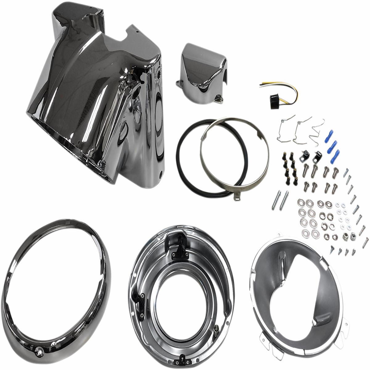 DRAG SPECIALTIES 7" Nacelle Headlight Kit - Chrome - FL '86-'15 - L20-0629C