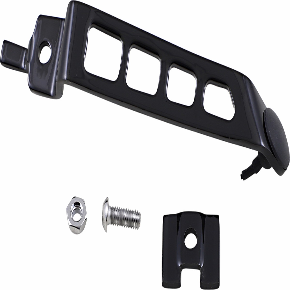DRAG SPECIALTIES Extension Kickstand - Black - FXD '93-'05 - 32-0468GB