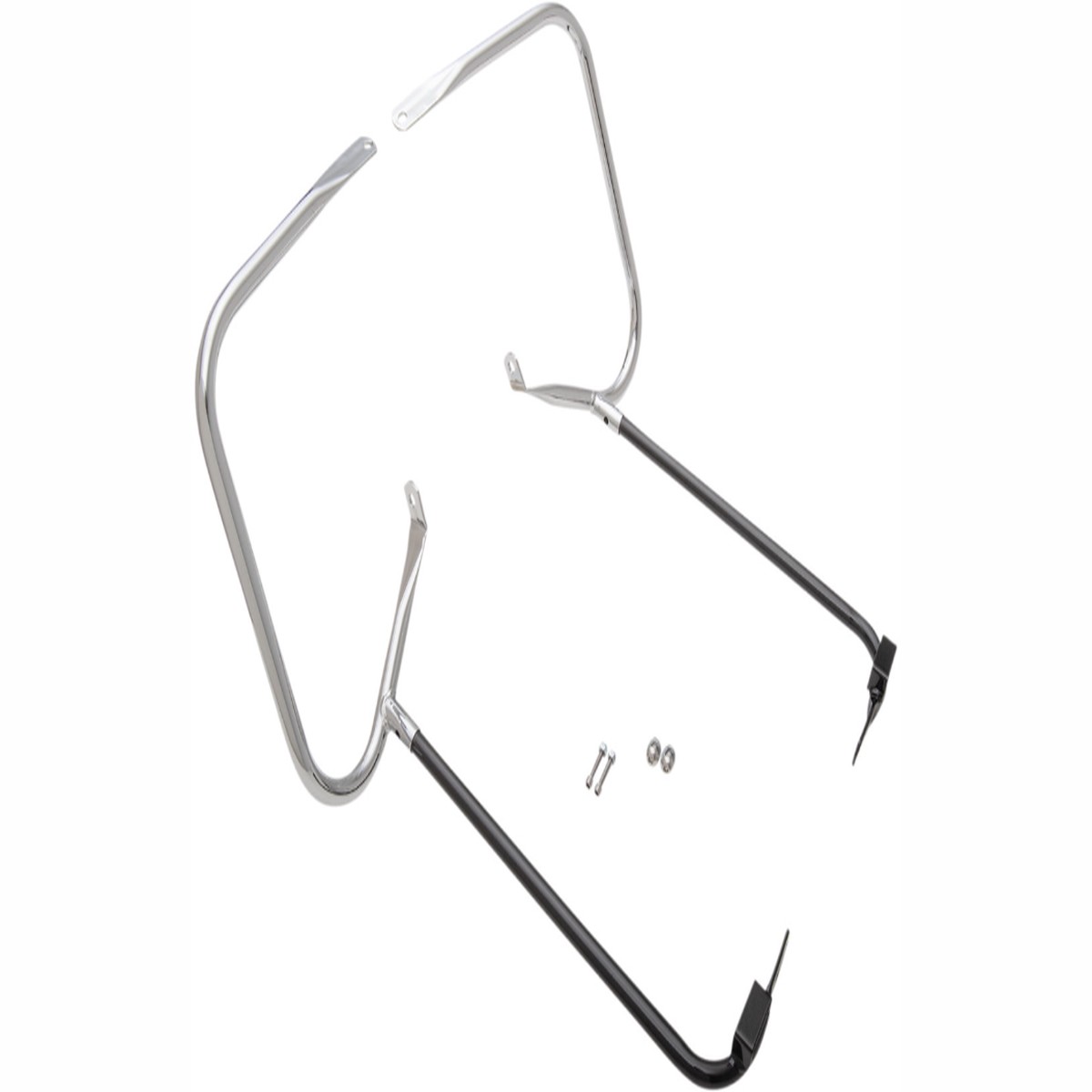 DRAG SPECIALTIES Saddlebag Support Kit - Chrome - FLT '97-'08 - 21026