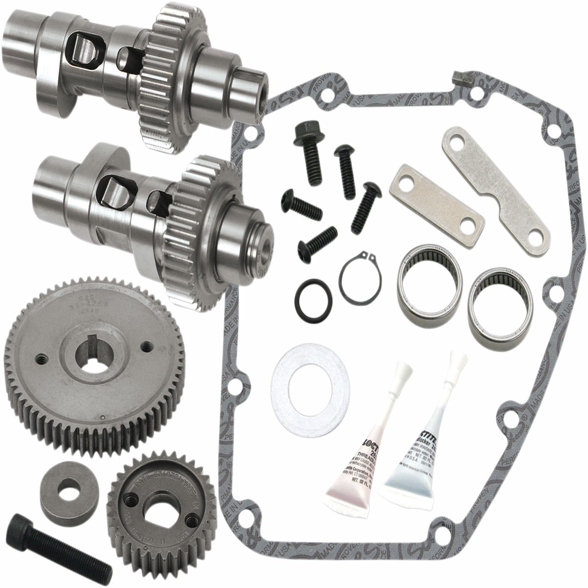 S&S CYCLE Gear Drive Easy Start Camshaft Kit for '06 HD Dyna and '07-'16 Big Twins - Complete Kits - 330-0057