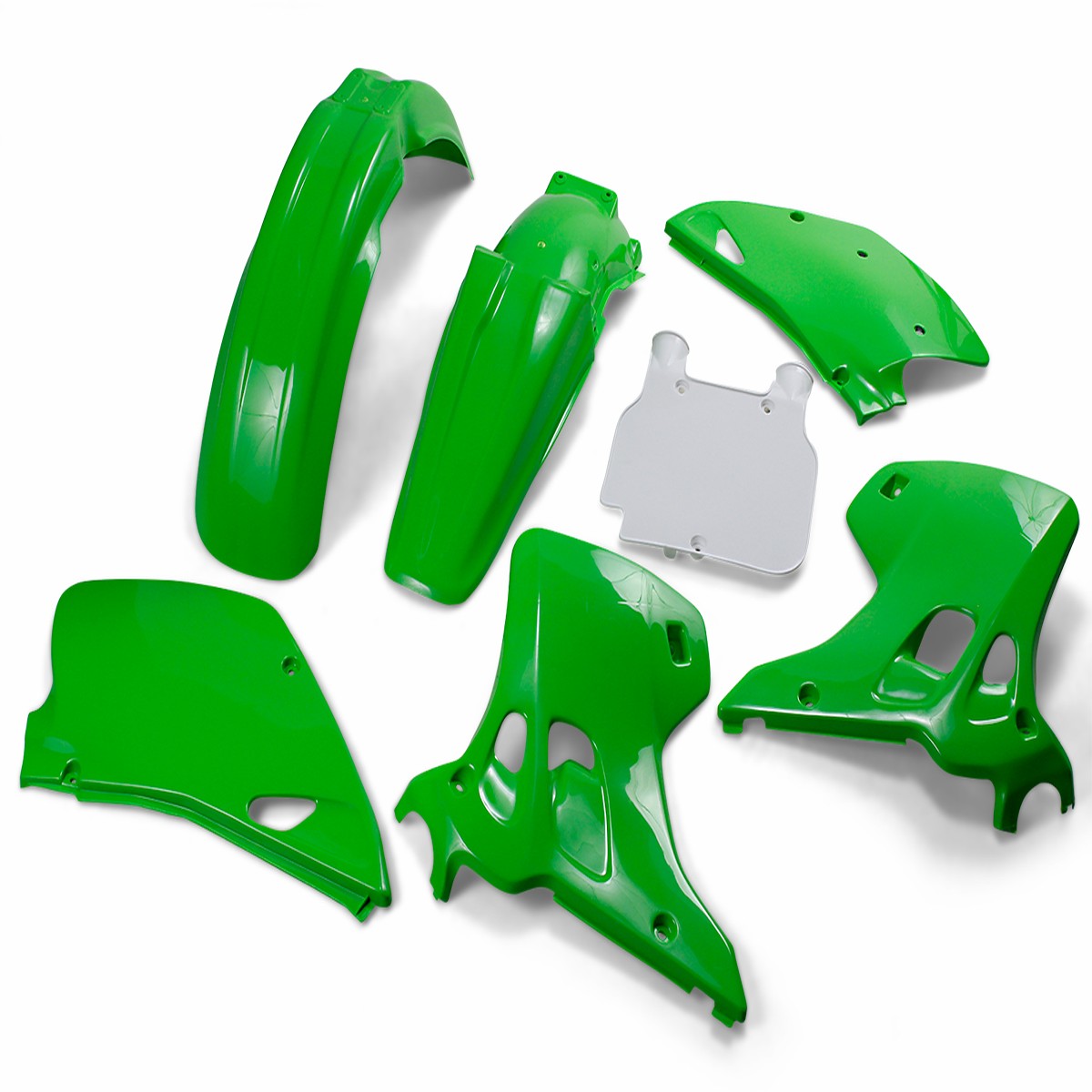 UFO Replacement Body Kit - OEM Green/White - Kawasaki 1992 - KAKIT195-999