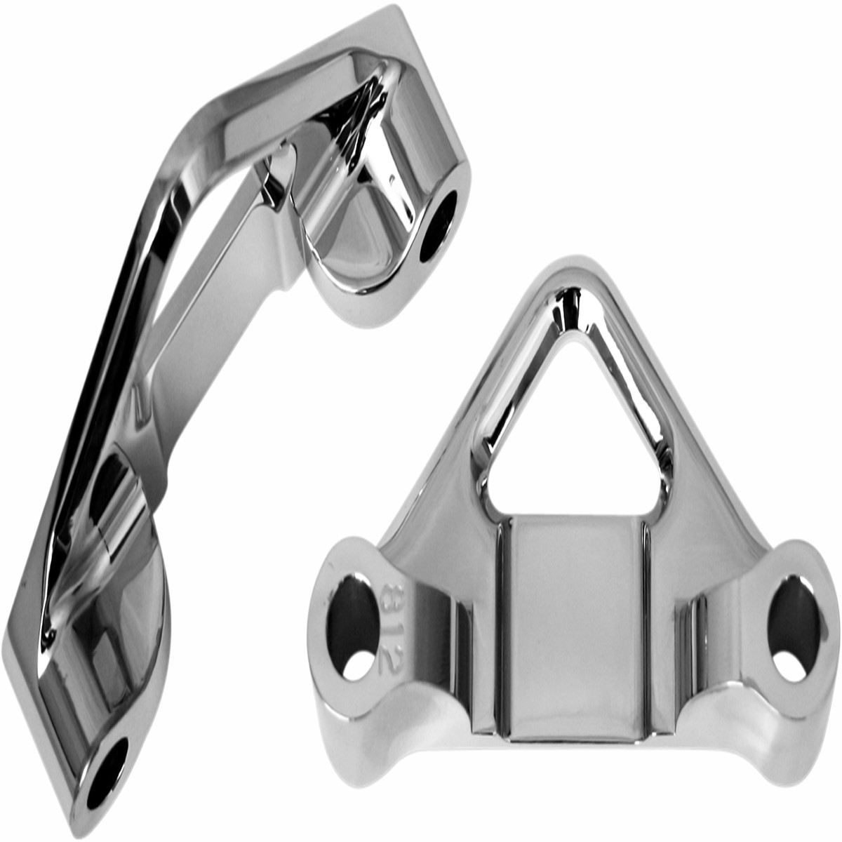 ACCUTRONIX Hot Legs/Bagger Legs Fender Spacers - Chrome - 0.8125" Spacer - For 6-3/8" Width Fender - FL '84-'13 - TFS41-EMF812C