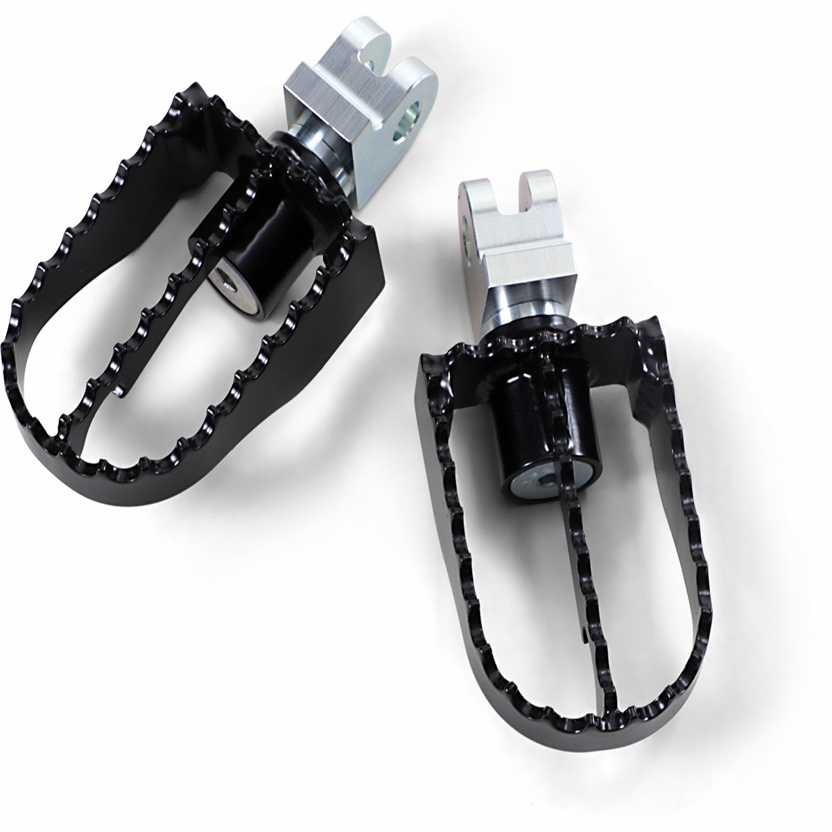 BURLY BRAND MX Footpegs - Driver - Black/Chrome - Triumph '59-'19 - B13-1005B