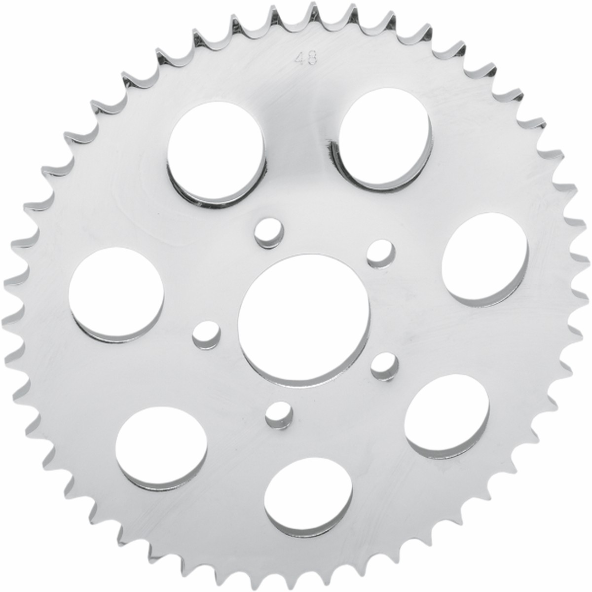 DRAG SPECIALTIES Rear Sprocket - Chrome - Dished - 49-Tooth - Harley-Davidson '00-'25 - 16425P