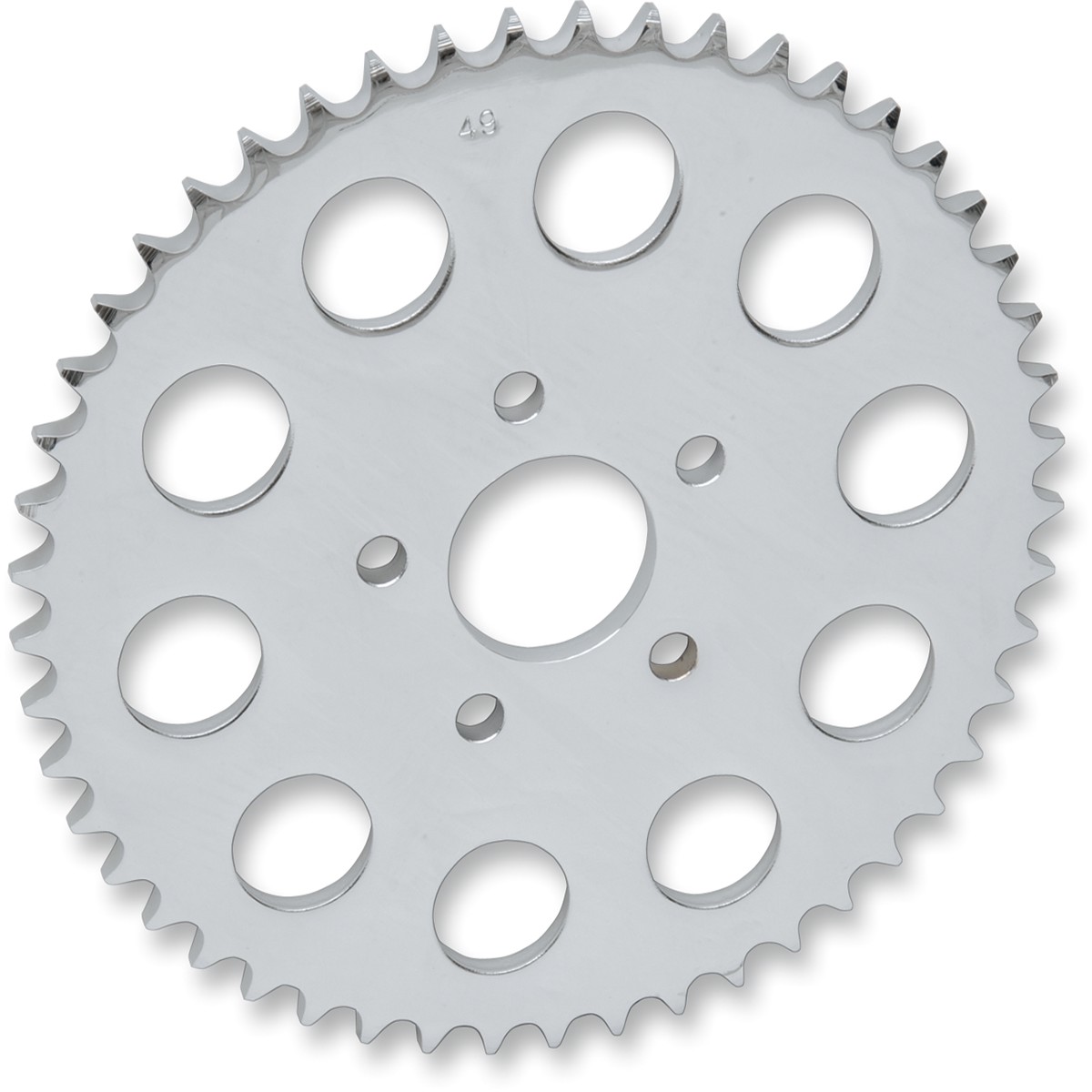 DRAG SPECIALTIES Rear Sprocket - Chrome - Flat - 51-Tooth - Harley-Davidson '00-'25 - 16423P