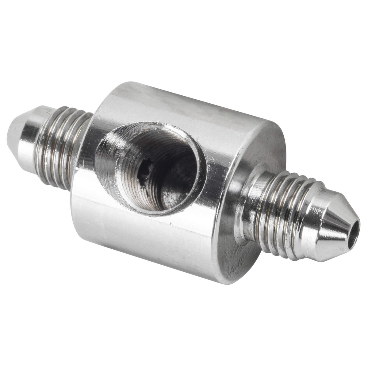 PMCHD-011C 1/8 inch NPT Universal Rear Junction Block with Brake Light Switch Hole - Stainless Steel