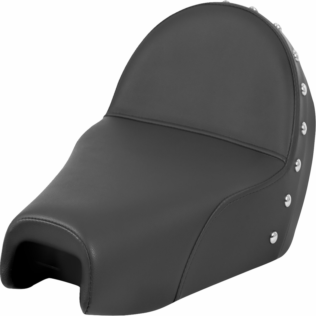 SADDLEMEN Solo Seat - Studded w/ Backrest - XL '04-'22 - 807-03B-0039