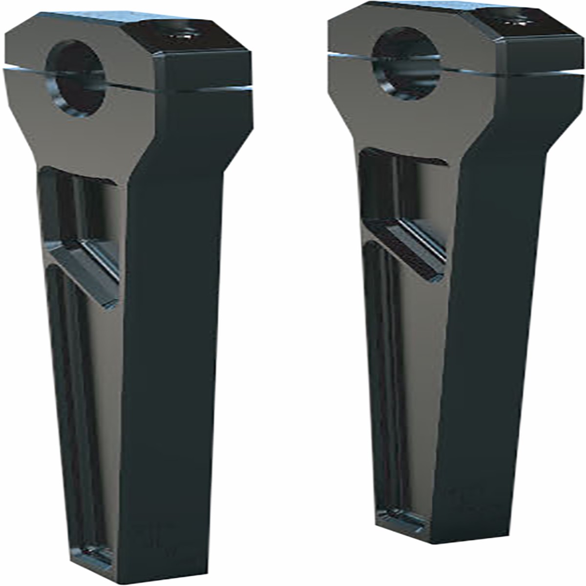 TODD'S CYCLE Risers - 1-1/8" Clamping - 8" Rise - Black - TD-R21-08B