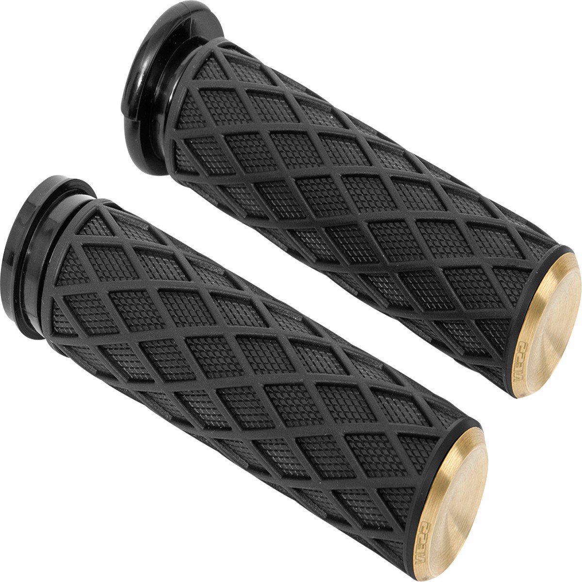 ARLEN NESS DIAMOND GRIPS, BRASS - CABLE - Harley-Davidson '80-'22 - 500-006