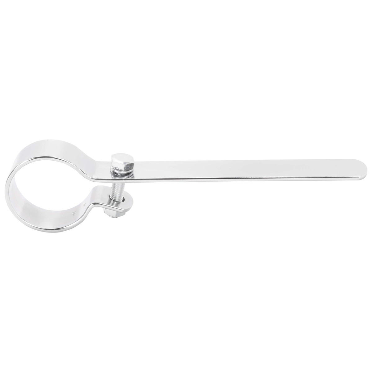 Long Exhaust Muffler P-Clamp Set - 1-3/4 inch - Chrome
