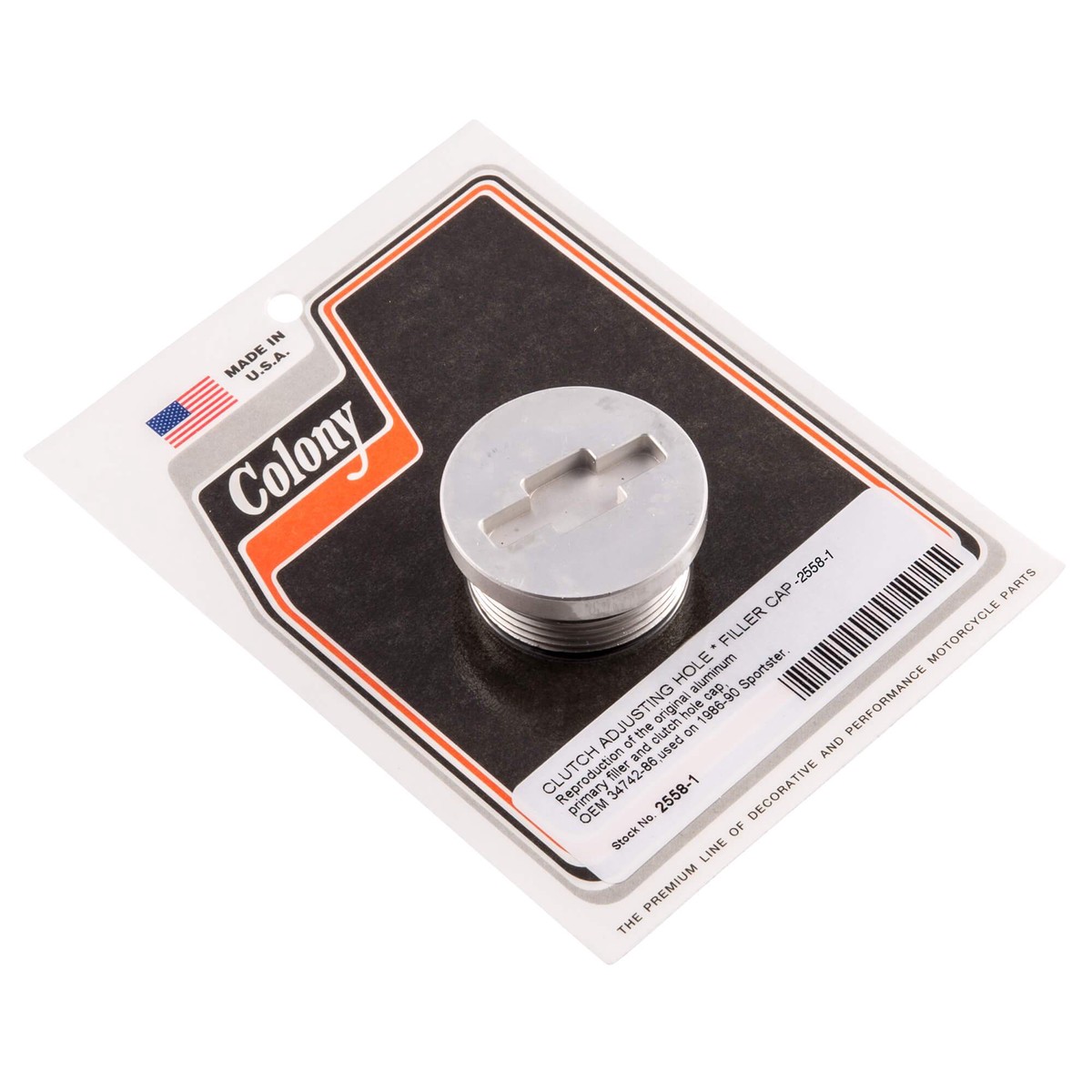 #2558-1 Clutch Adjusting Hole Filler Cap 1986-1990 Harley-Davidson Sportster