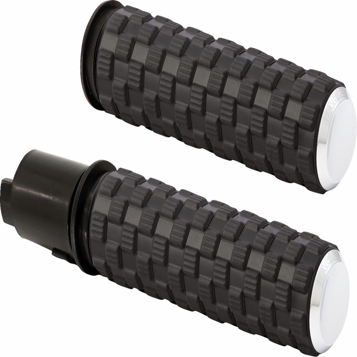 ARLEN NESS Grips - Air Trax - TBW - Chrome - 24+ Touring / 25+ Softail - 500-067
