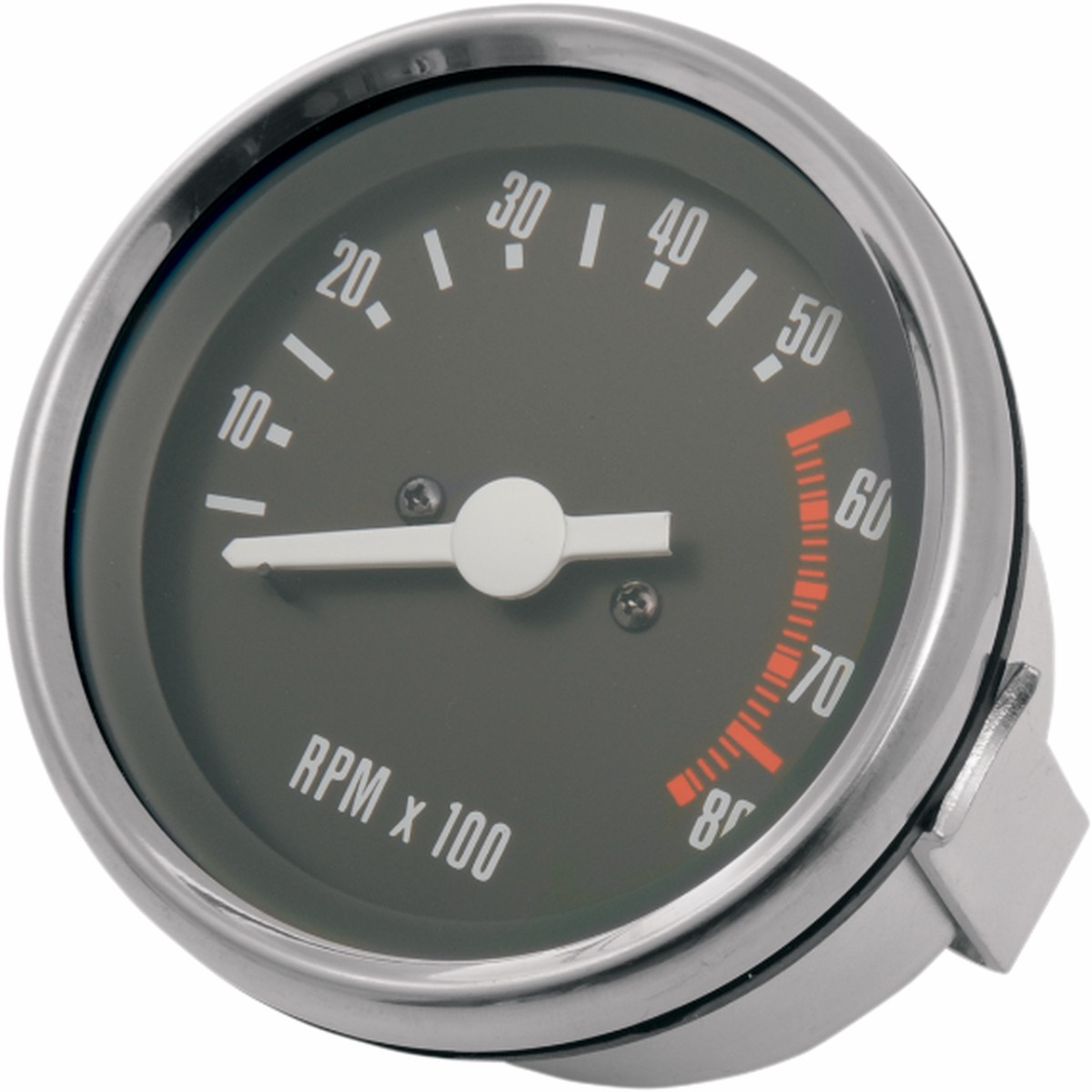 DRAG SPECIALTIES OE Style Tachometer - Stainless Steel Bezel - 2.75" Diameter - Harley-Davidson '78-'84 - 21-0901-BX-LB1