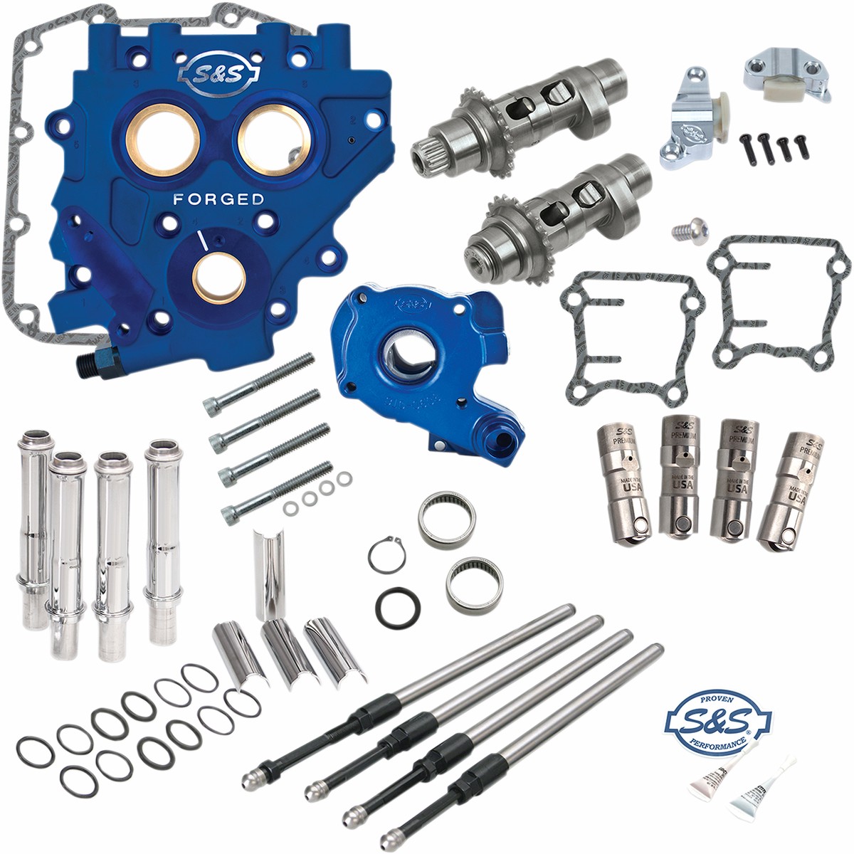 S&S CYCLE Easy Start Chain Drive Cam Chest Kits for '07-'17 HD Big Twin and '06 Dyna - 330-0546