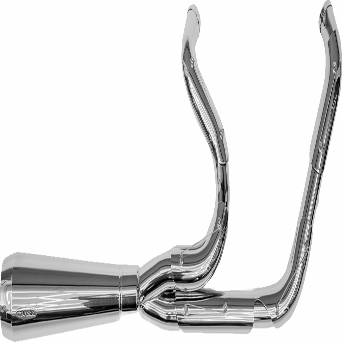 TRASK 2-into-1 Assault Exhaust System - Full Polished - FL Touring '17-'23 - TM-5010PO