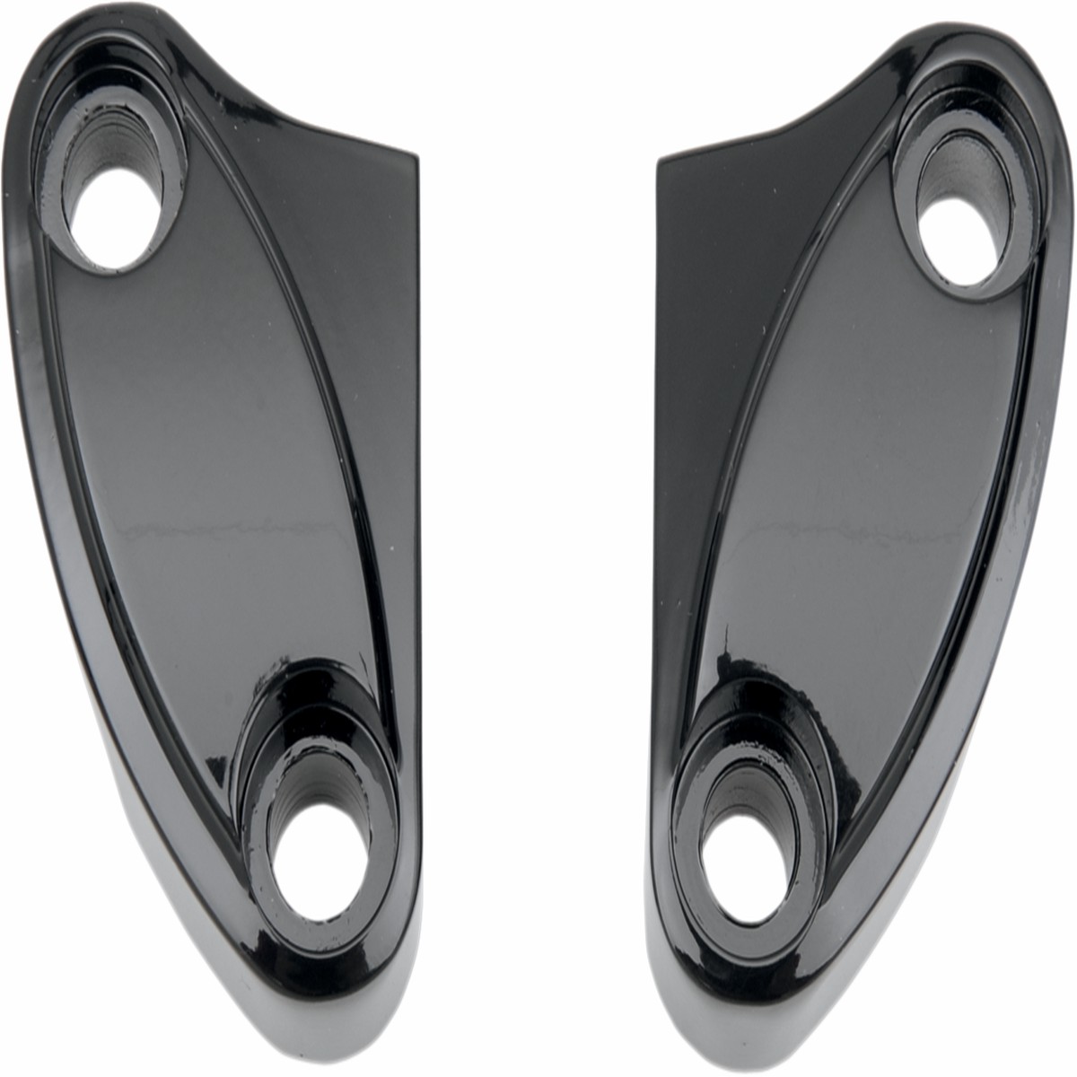 DRAG SPECIALTIES Handlebar Clamp - Two-Piece - Black - 57-6029AB