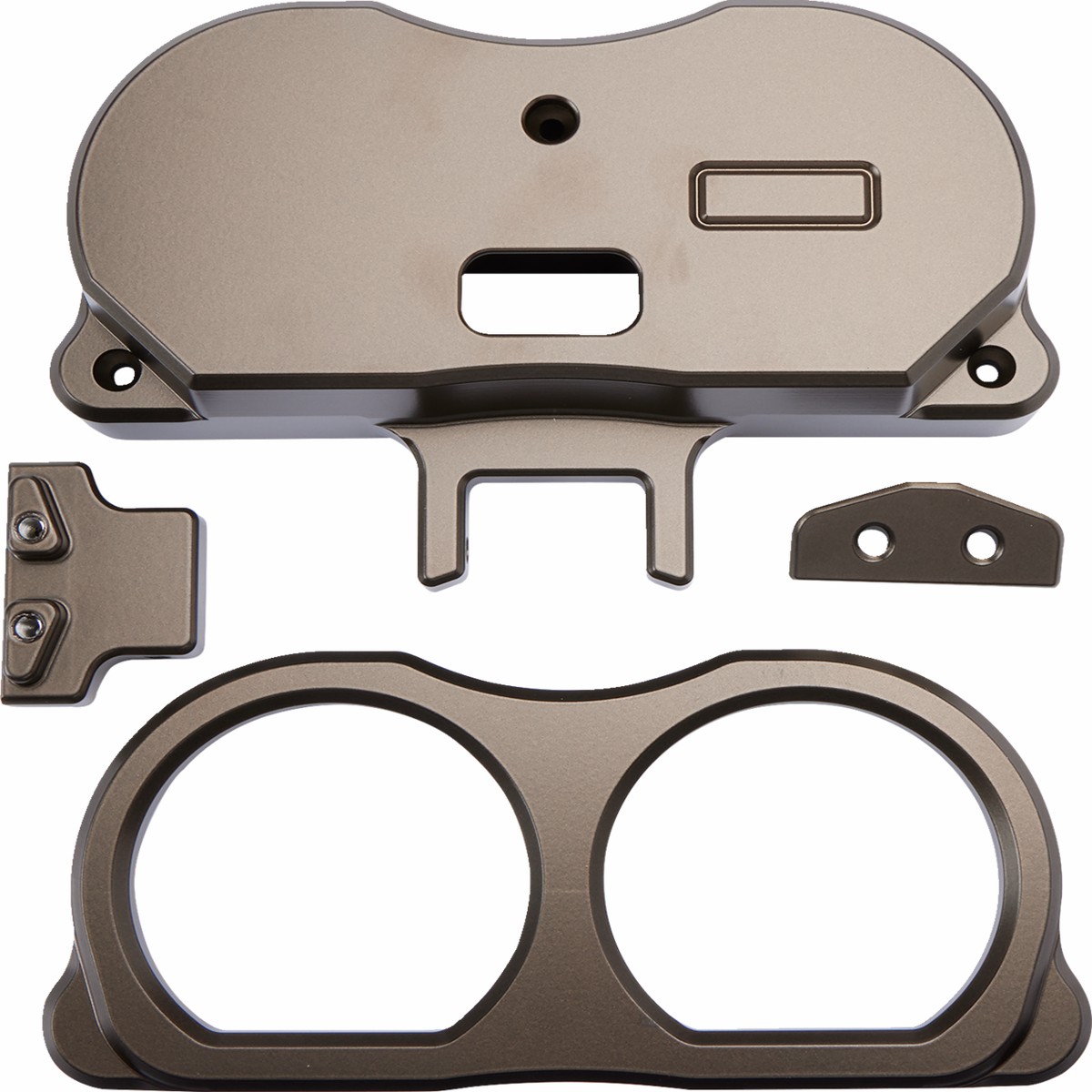 LA CHOPPERS Gauge Mount - Dual - Bronze - FLTR '15-'22 - LA-7397-03Z