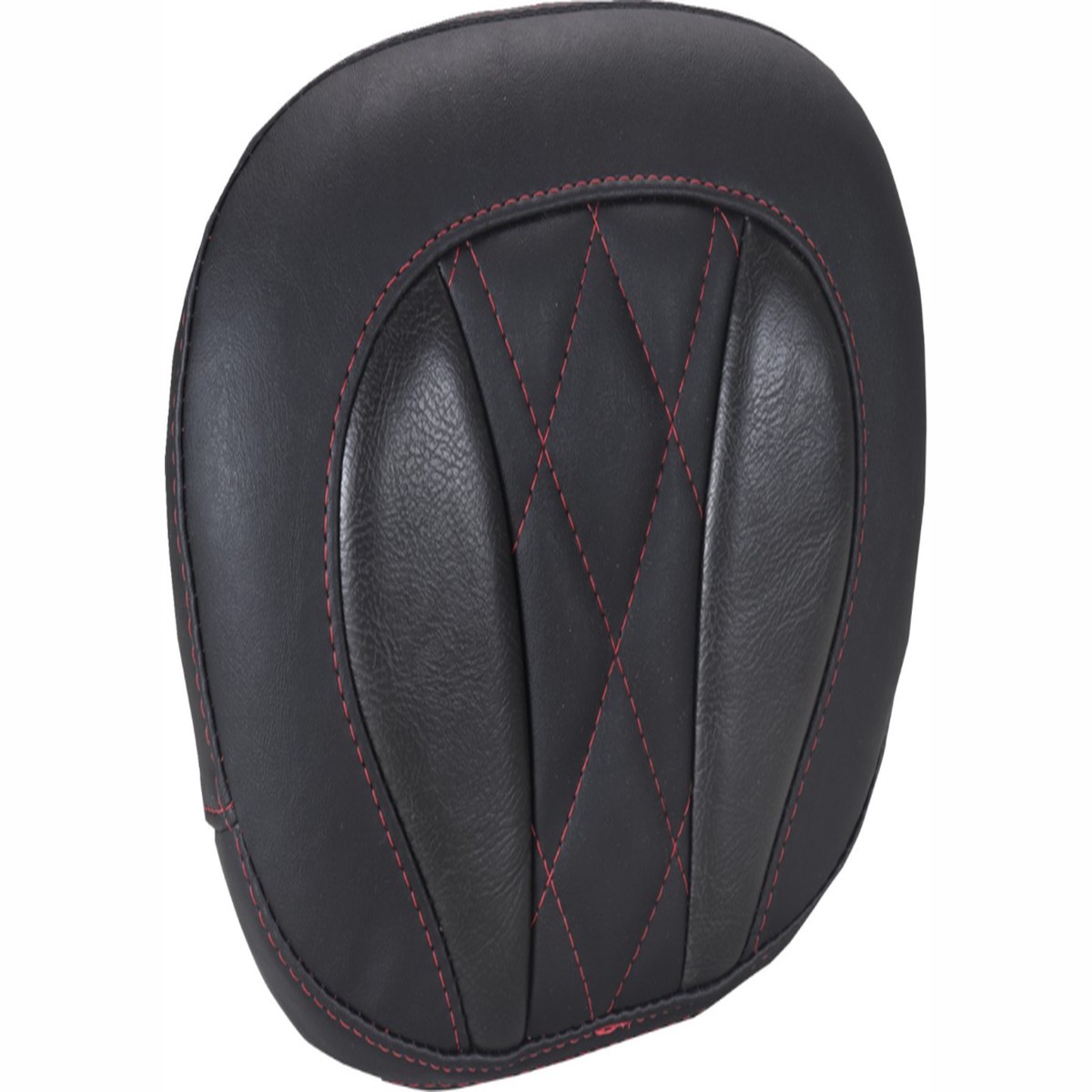 MUSTANG Deluxe Sissy Bar Pad - Diamond - Dark Cherry Stitch - FLT/FLH '23-'25 - 88450DC