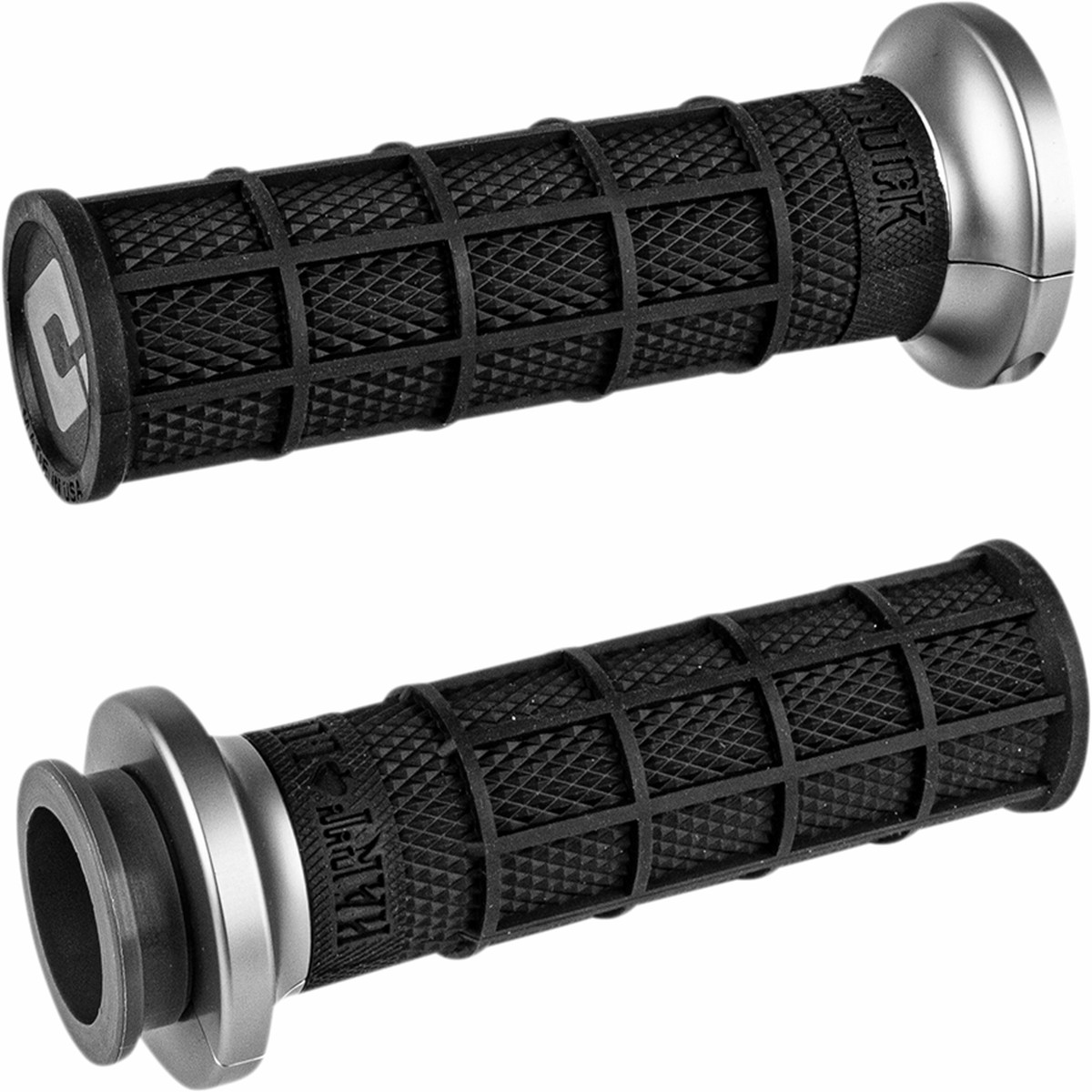 ODI Grips - V-Twin - Black/Gunmetal - TBW - Harley-Davidson '08-'24 - V31HTW-BH-H