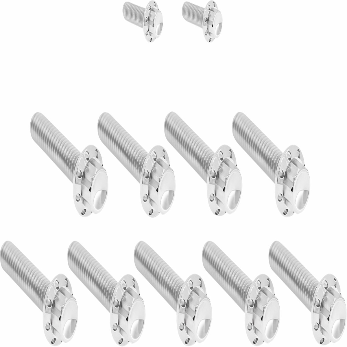 ARLEN NESS Bolt Kit - Cam Cover/Point Cover - Titanium - 12-Point - Polished - Harley-Davidson '17-'25 - 300-932