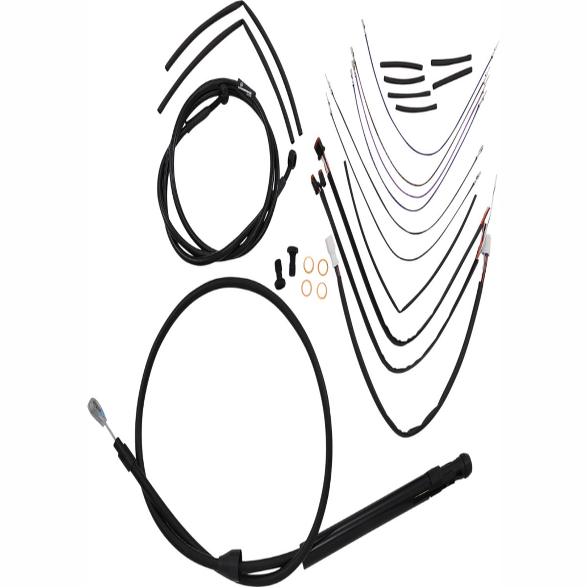 BURLY BRAND Control Kit - 14" Ape Hanger Handlebars - Softail '18-'24 - B30-1260