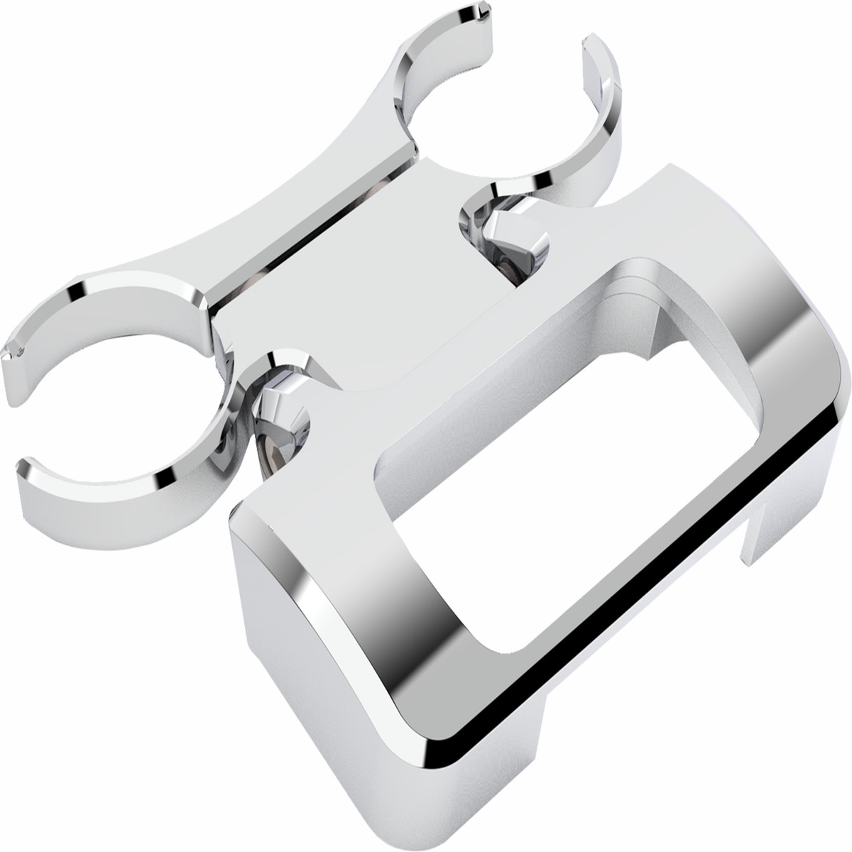 LA CHOPPERS T-Bar Gauge Mount - Chrome - 1.25" Diameter - M8 Softail '18-'22 - LA-7398-10C
