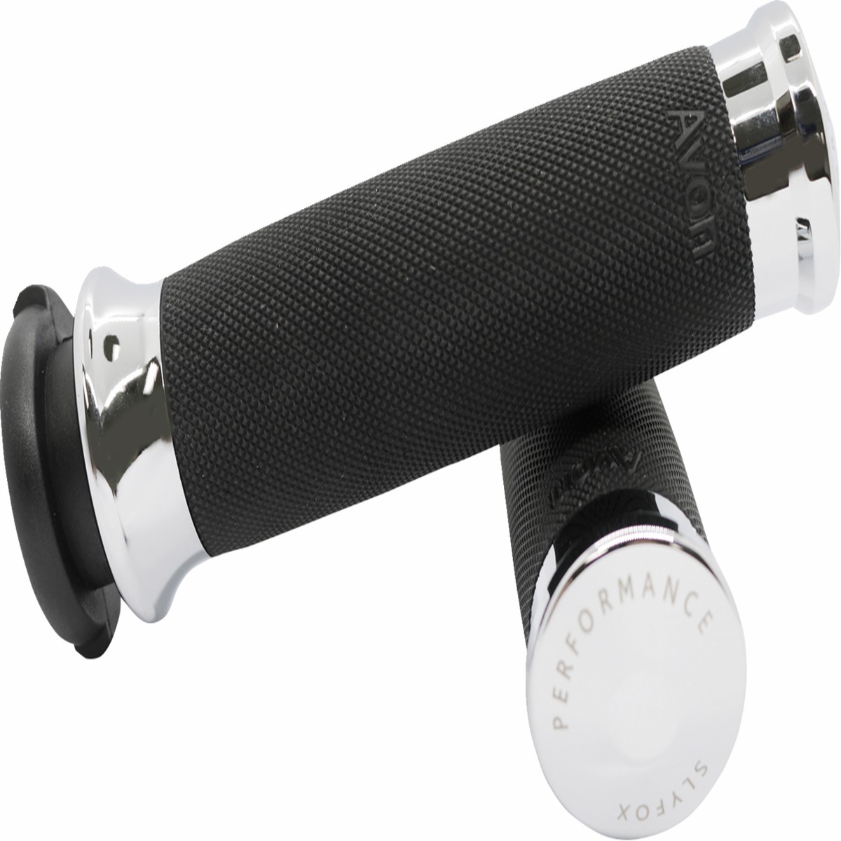 SLYFOX Grips - Cable - Chrome - '17-'22 XL - CC-85-CH-FOX