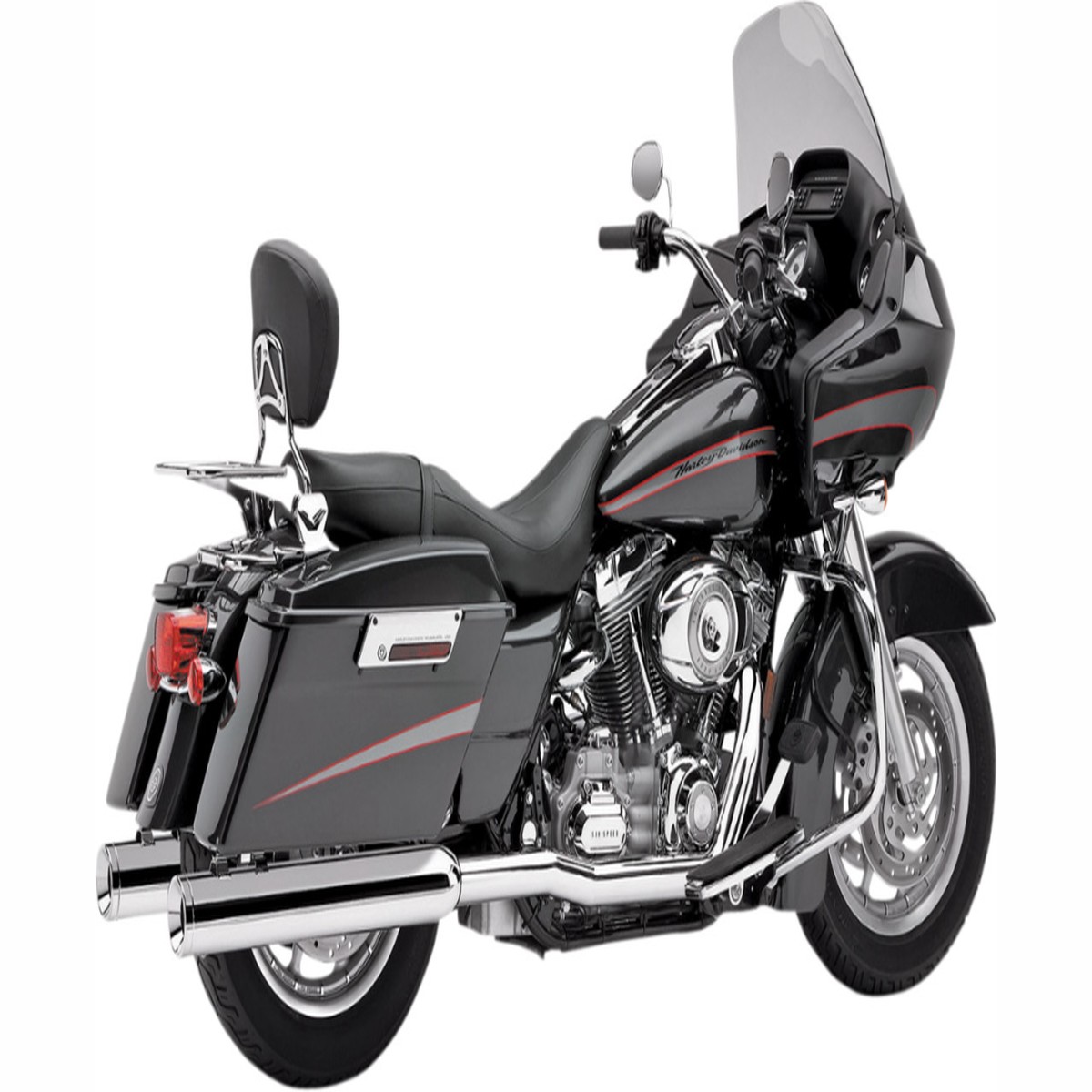 COBRA True Dual Headpipes - Chrome - '95-'06 FL - 6250