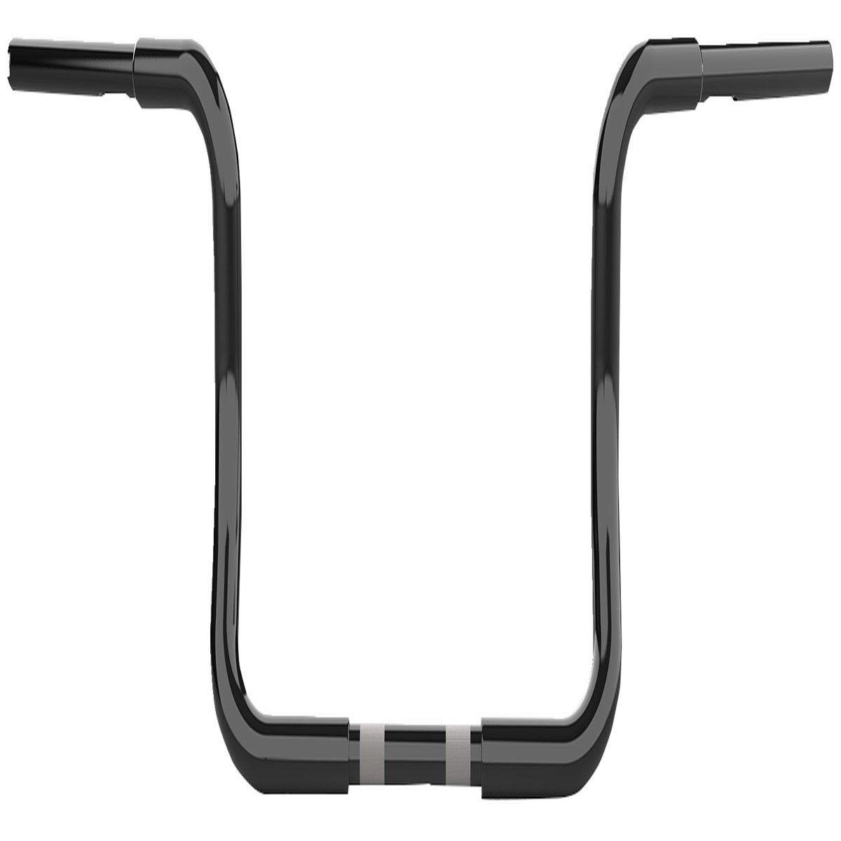 LA CHOPPERS Handlebar - Twin Round - 10" - Black - FLHT '96-'23 - LA-7325-10B