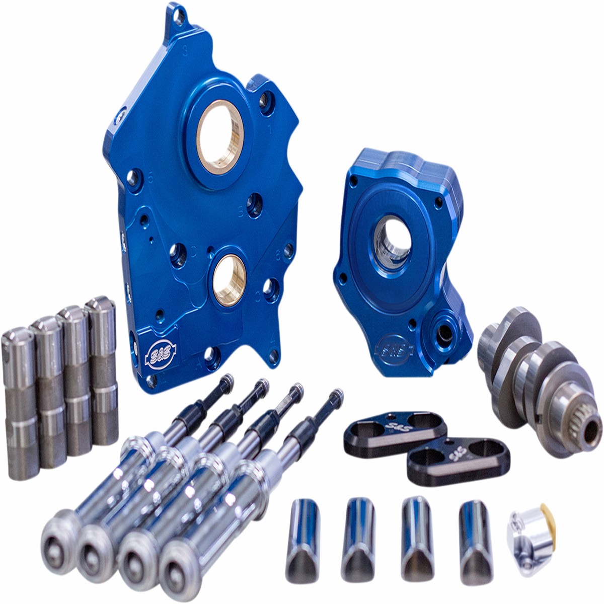 S&S CYCLE Chain Drive 465C Cam Chest Kit with Chrome Pushrod Tubes for Oil Cooled 2017-up M8 Models - 310-1003B