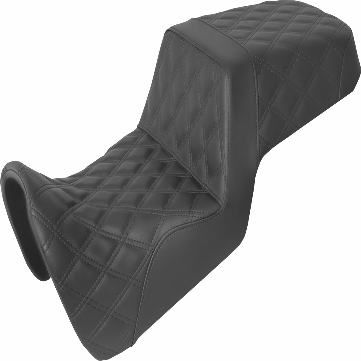 SADDLEMEN Step Up Seat - Pan America - Full Lattice Stitch 2021-2025 - Black - 821-34-175