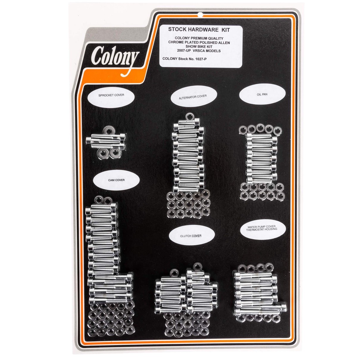#1027-P Complete Show Bike Kit Polished Allen 2007-Up Harley-Davidson VRSC - Chrome Plated