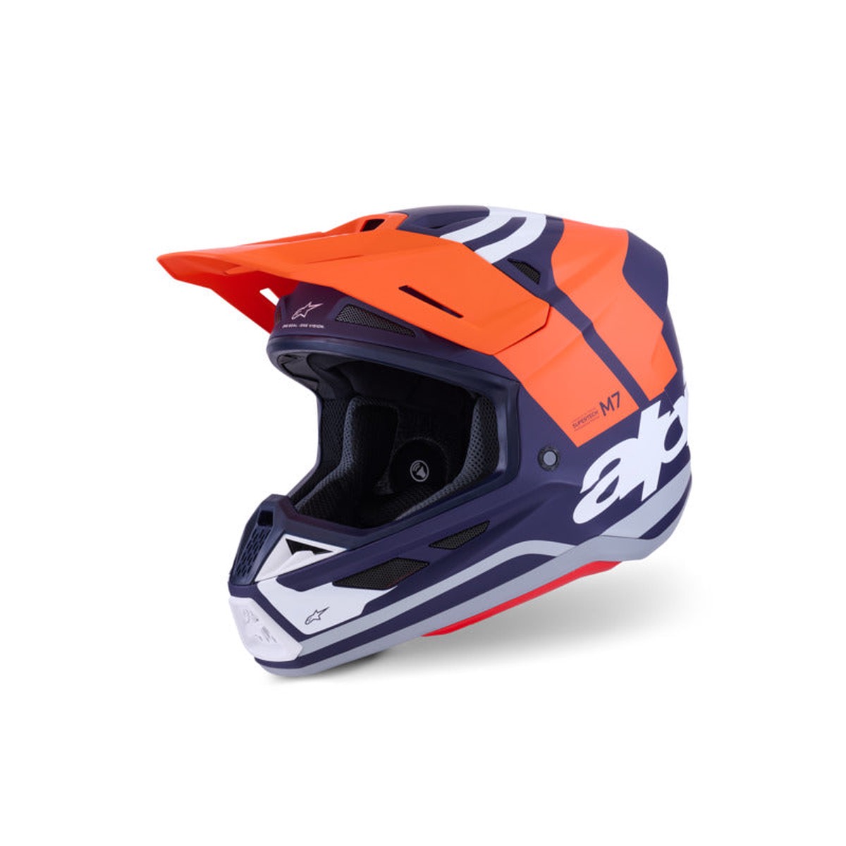 (MX26) SM7 CORE HELMET ECE06 | ORANGE BLUE MATT (0408)