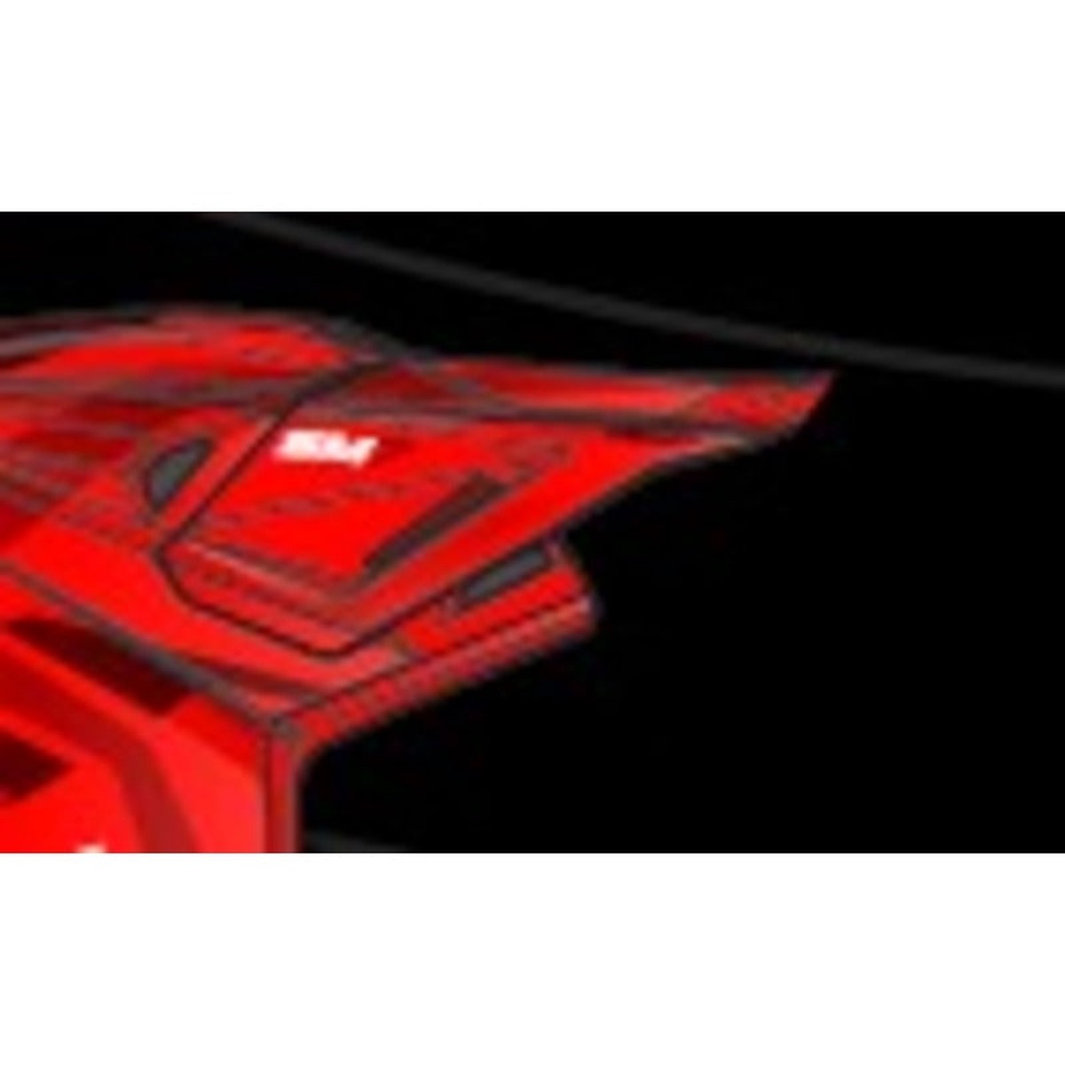 (MX26) SM7 DEED VISOR ECE06 | RED BLACK WHITE GLOSSY (3139)