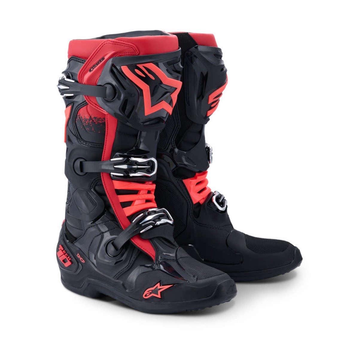 (MX26) TECH 10 (MY20) BOOTS | BLACK RED (0013)