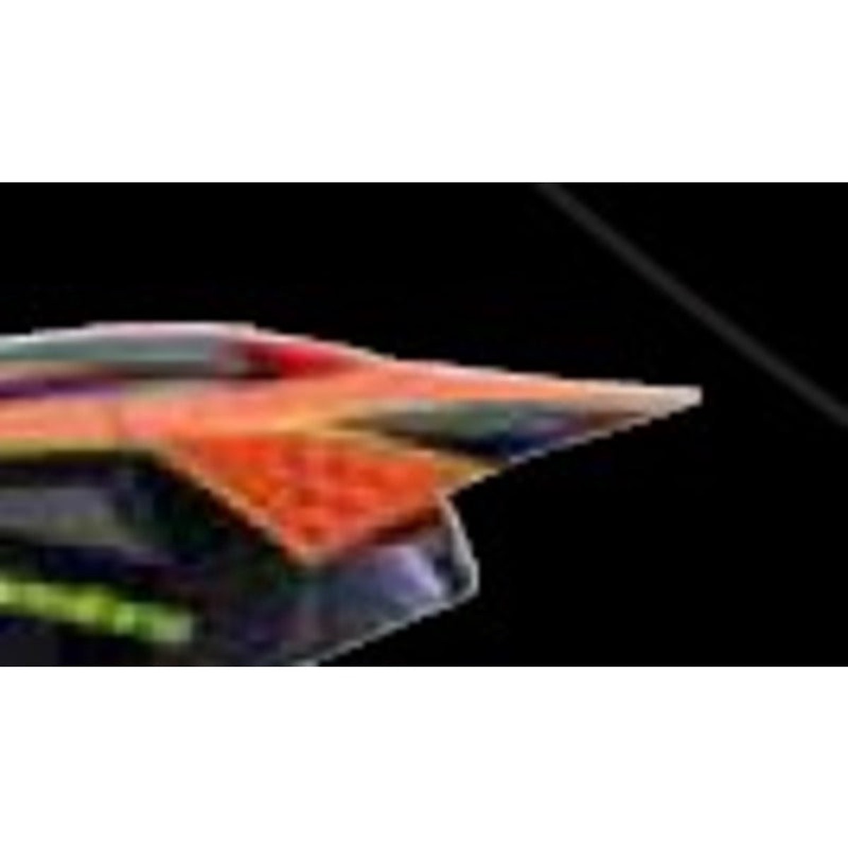 (MX26) SM3 FRAY VISOR ECE06 | BLACK ORANGE FLURO-YELLOW (1455)