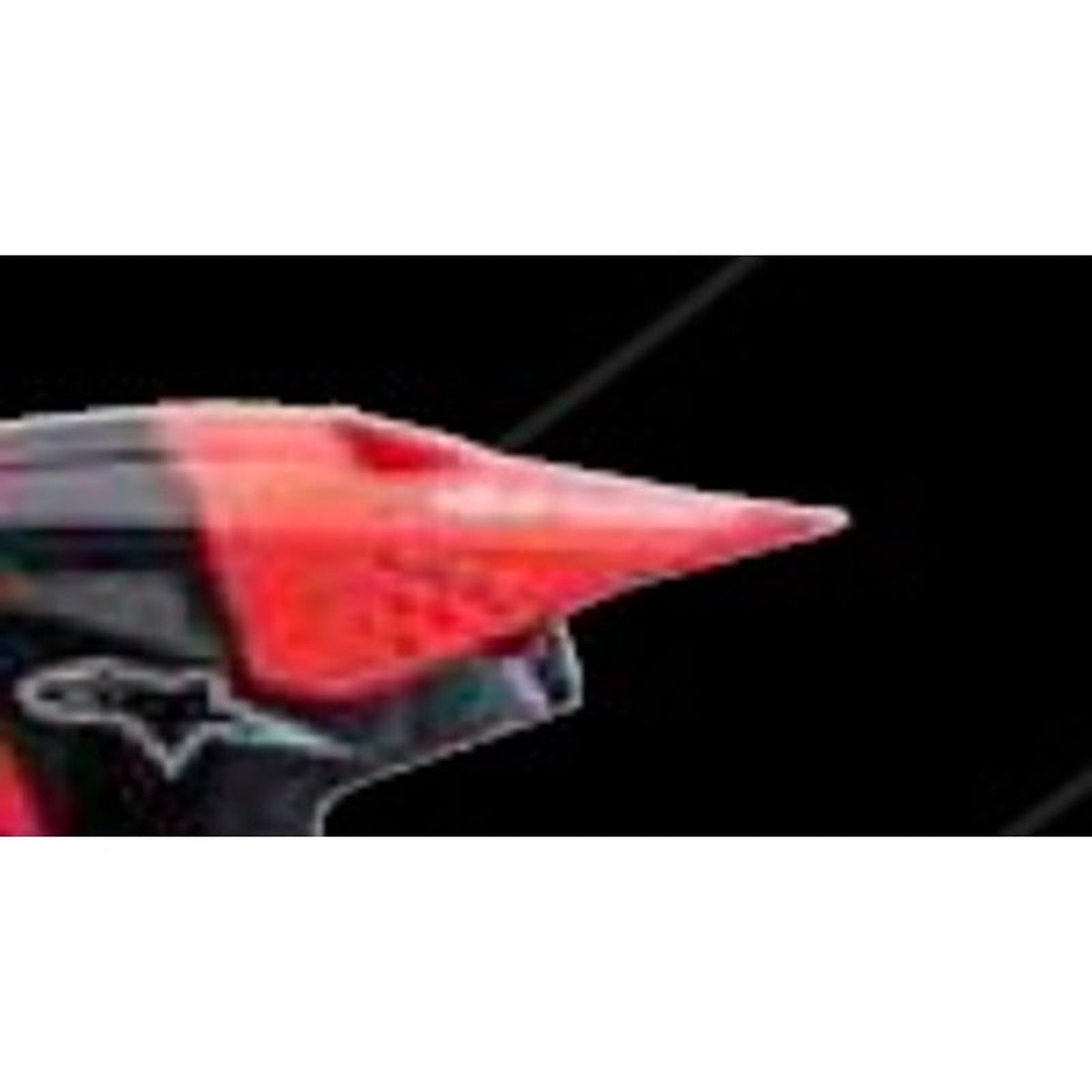 (MX26) SM3 RADIUM VISOR ECE06 | BLACK FLURO-RED WHITE GLOSSY (1553)