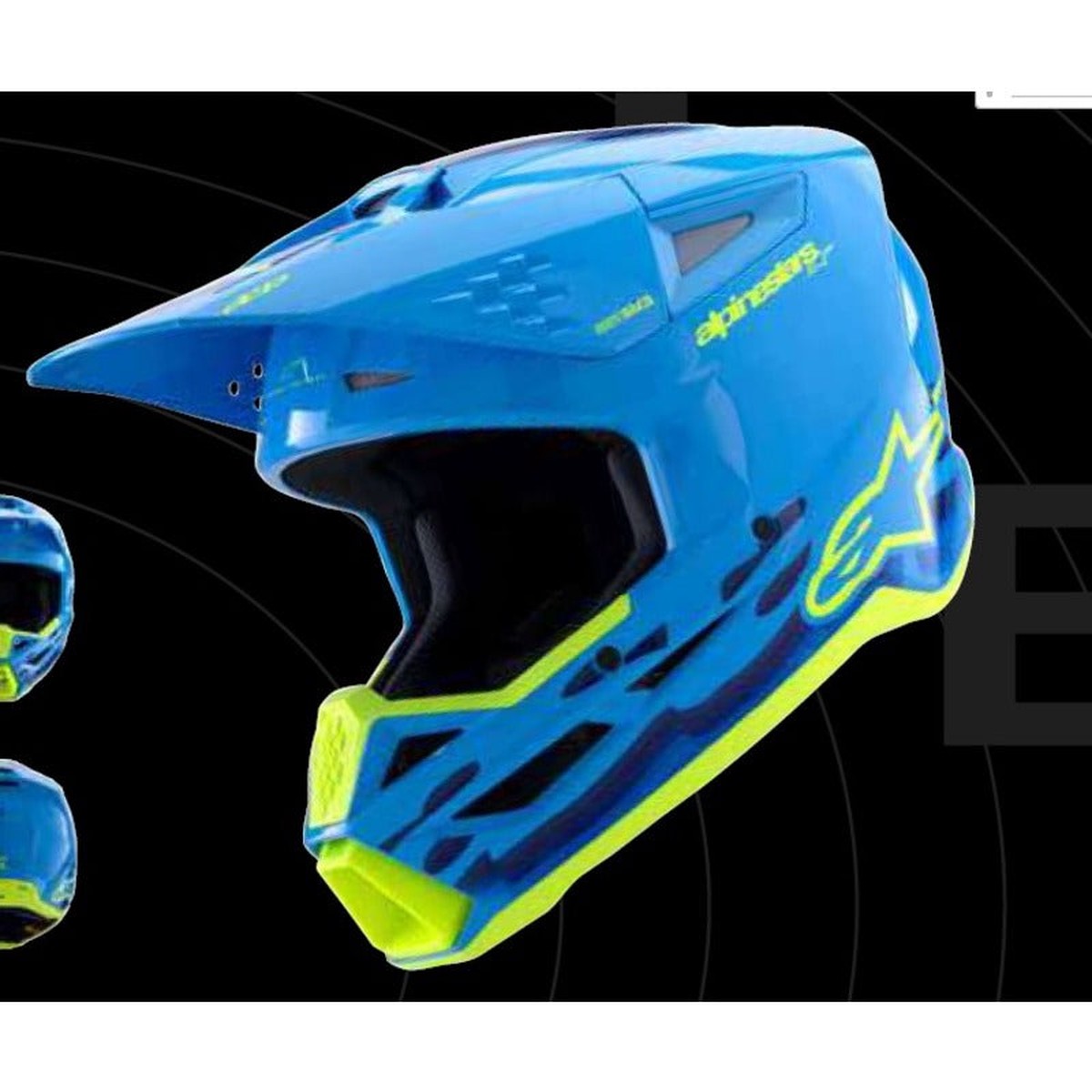 (MX26) SM3 FORCE HELMET ECE06 | CYAN GLOSSY (7232)