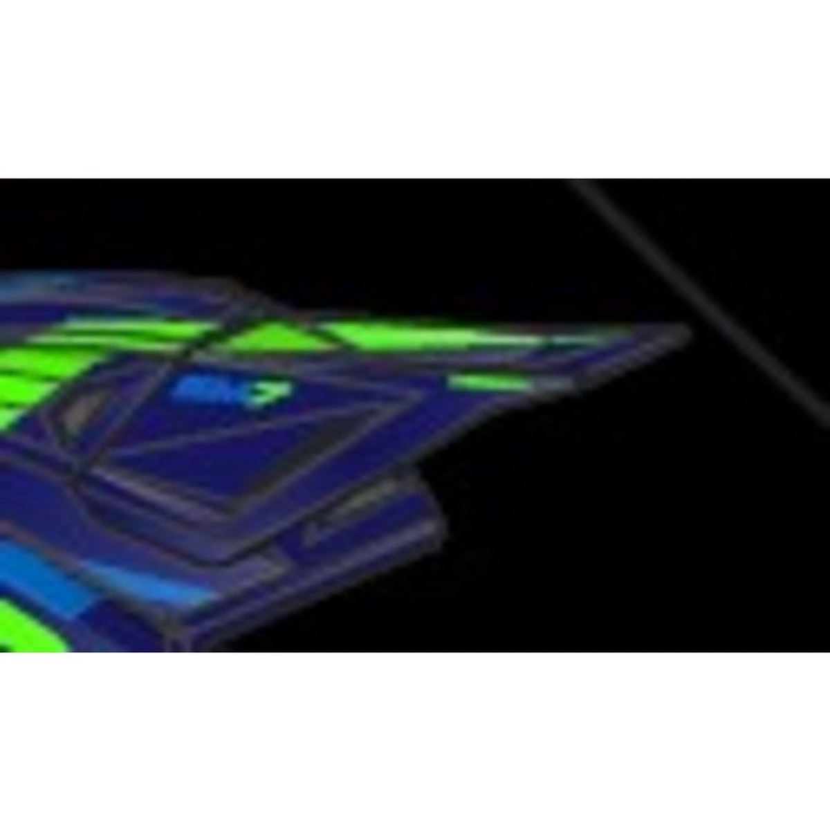 (MX26) SM7 DEED VISOR ECE06 | BLUE FLURO-YELLOW GLOSSY (7253)