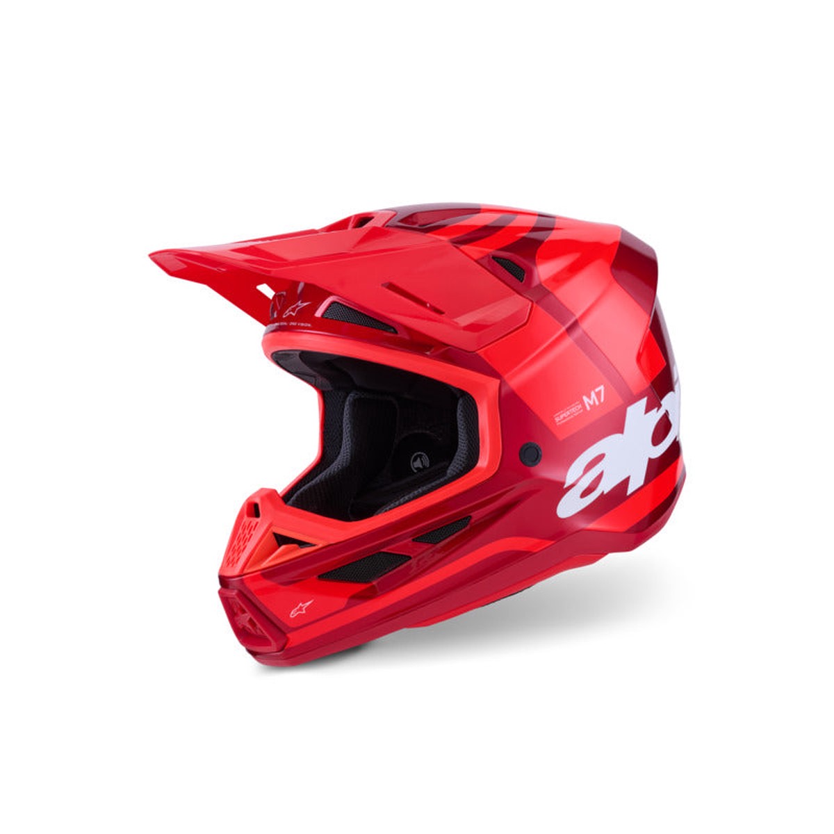 (MX26) SM7 CORE HELMET ECE06 | RED GLOSSY (3127)