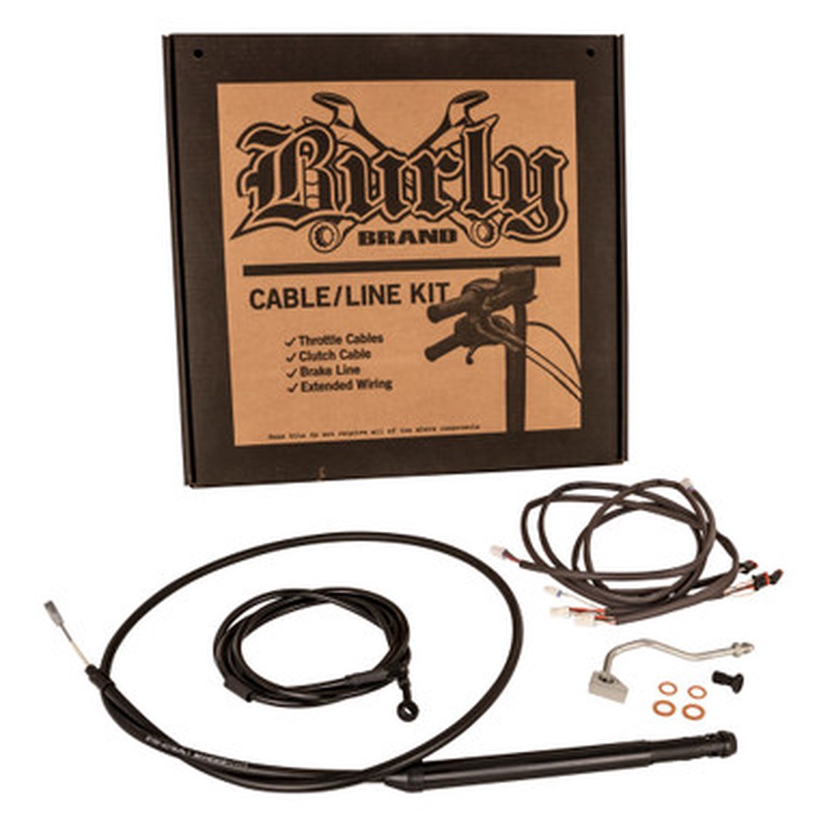 BURLY BRAND CNTRL KIT 14" GORILLA BLK `21-22 FLHR/FLTR W/ABS B30-1308