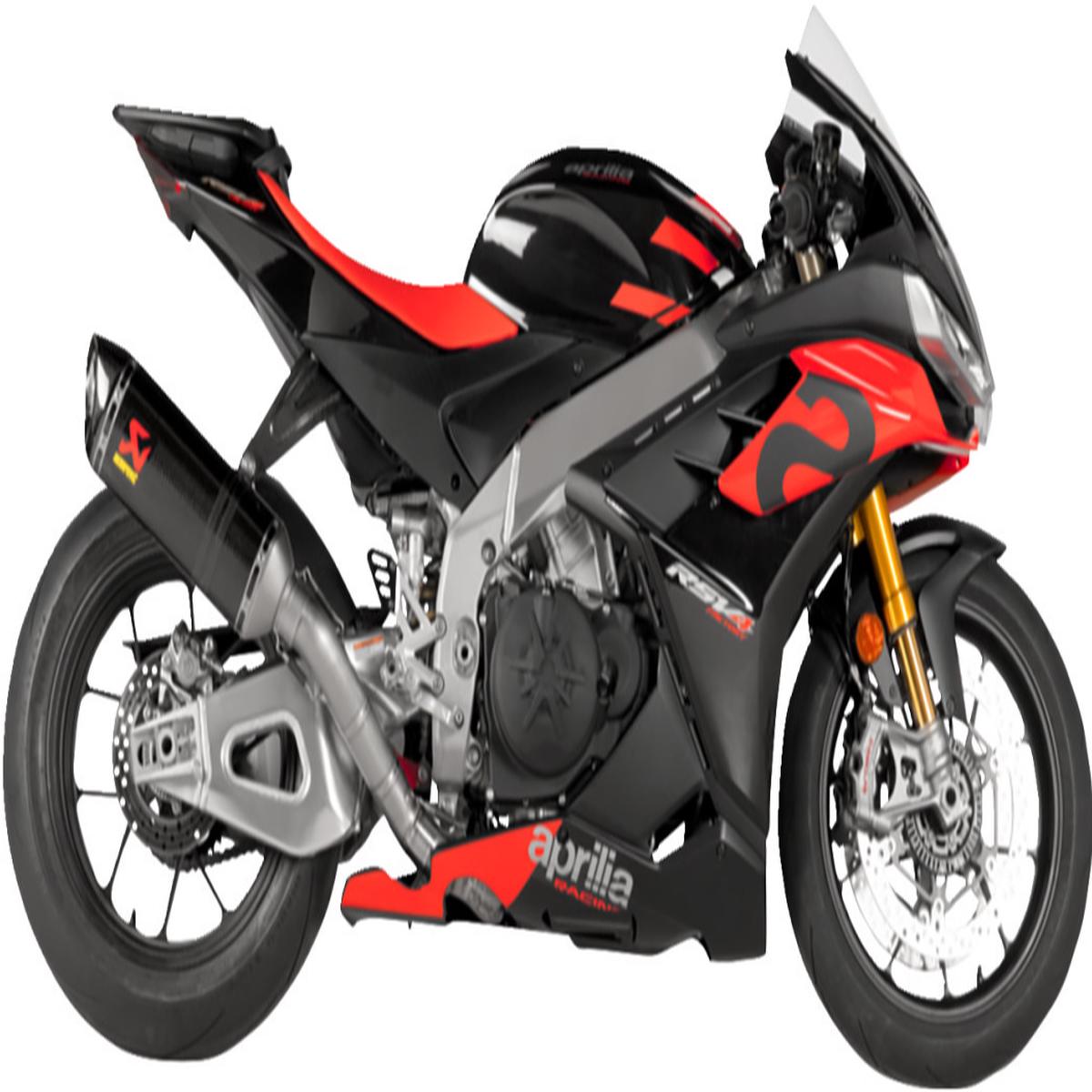 Akrapovic Evolution Exhaust System Aprilia RSV4 Tuono V4 2021-2024 Carbon FiberCarbon Fiber