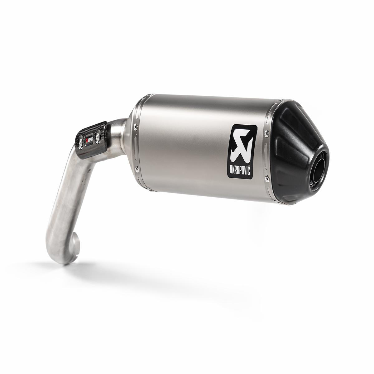 Akrapovic Offroad Slip-On Exhaust Moto Guzzi V85 TT 2021